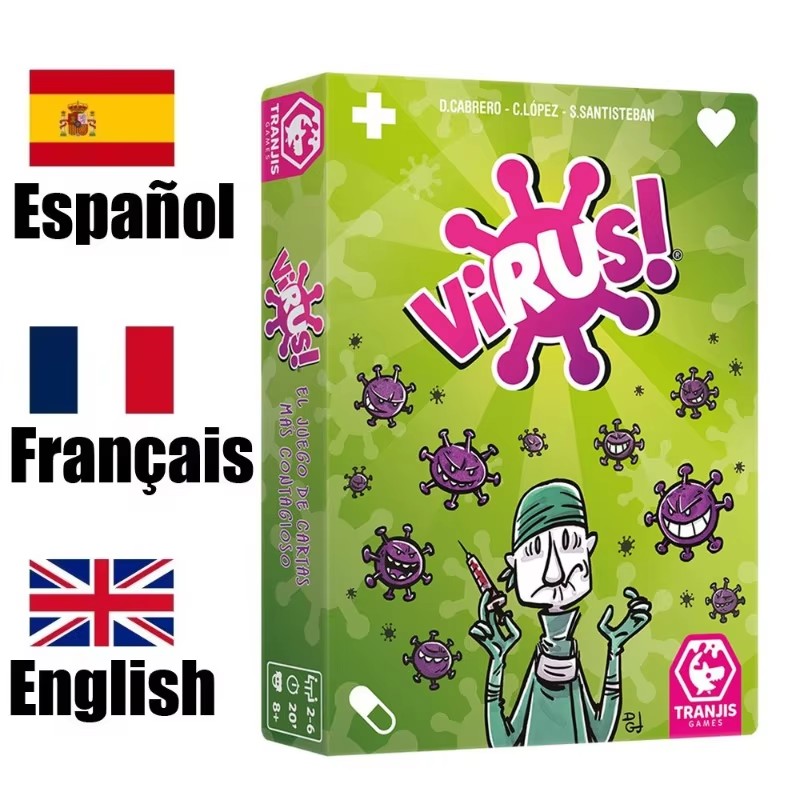 Board Game Virus - Grensoverschrijdende nieuwe virus-supervirus-infectiekaart Interactief speelgoed Buitenlandse