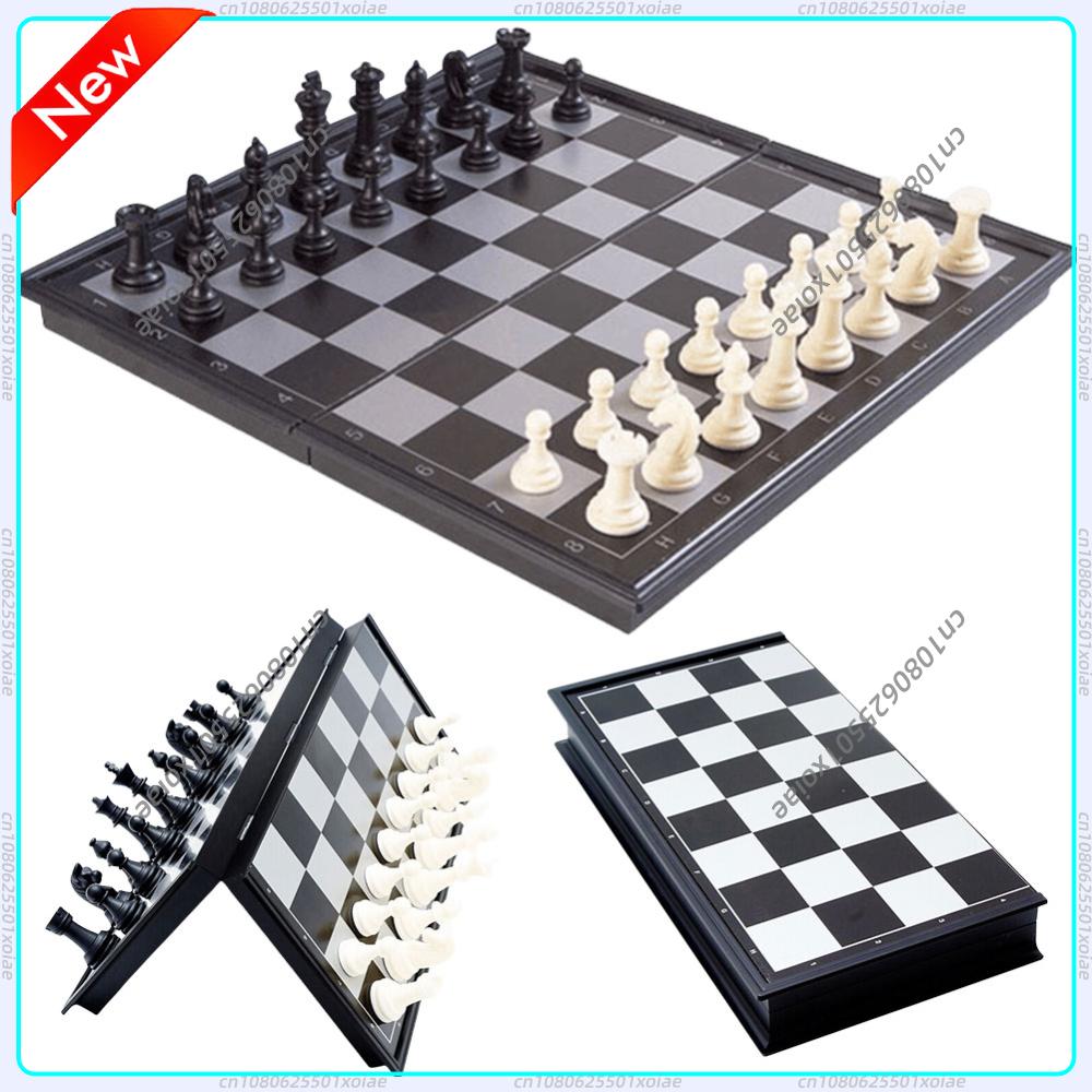 Magnetic Travel Chess - Opvouwbaar Magnetisch Schaken 19,5*19,5cm Plastic Schaakbordspel