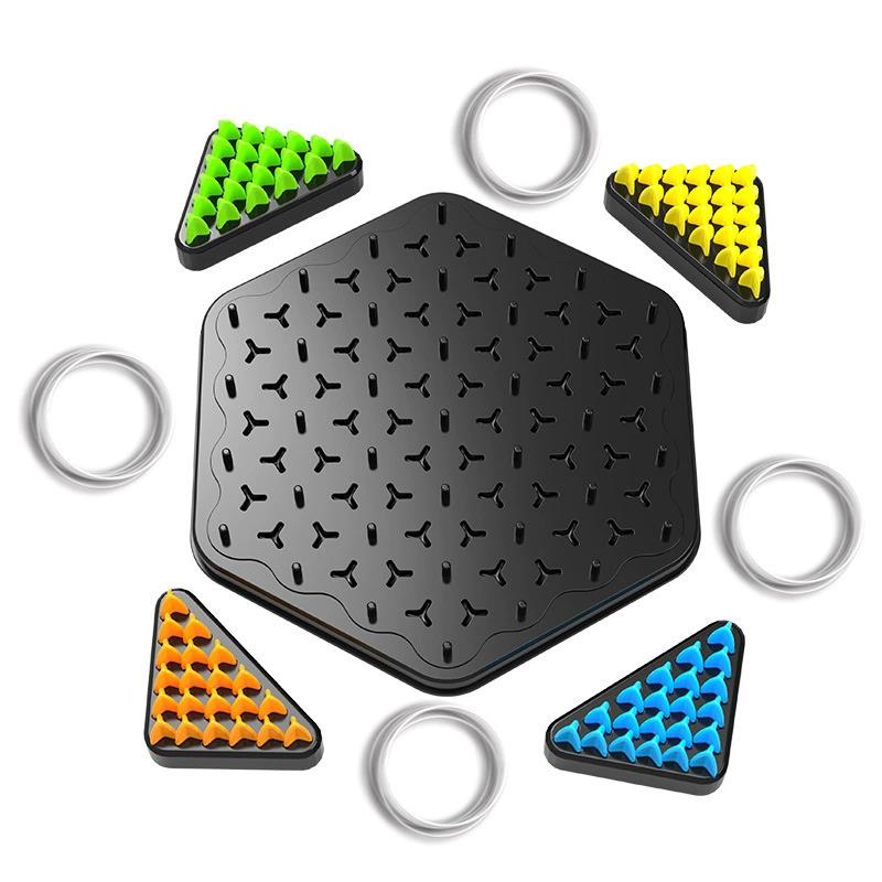 Board Game Sequence - Ketting Driehoek Schaak Rubberen Band Spel