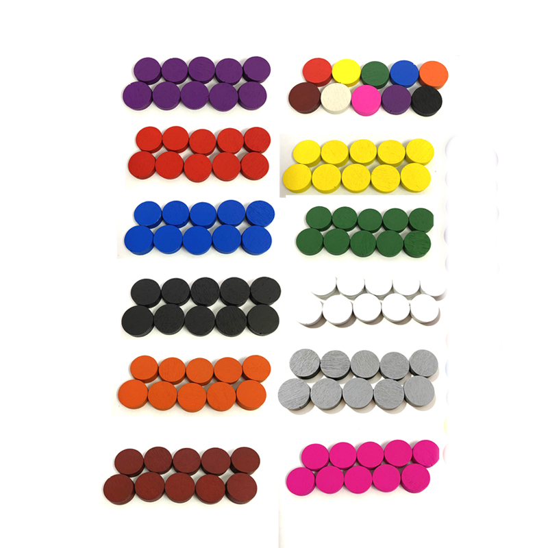 Board Game Sequence - Game token 100 STKS Houten Spelstukken