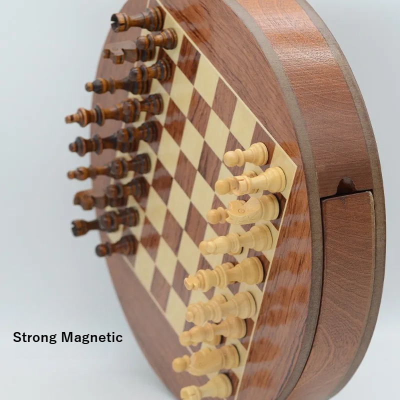 Ronde magnetische schaakset va - Magnetic Travel Chess recensie en prijs