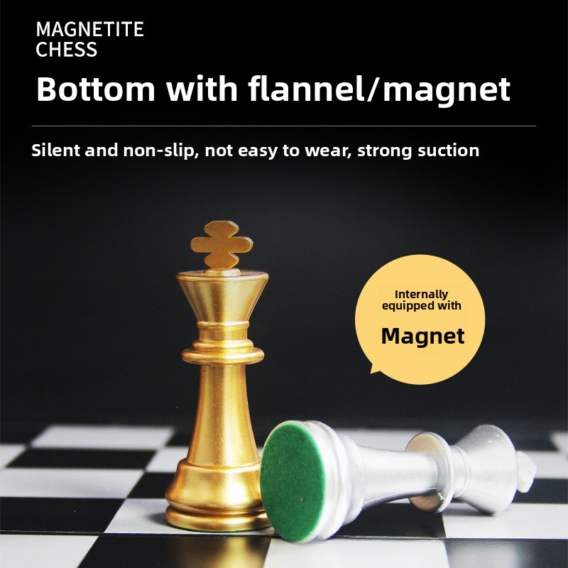 Magnetisch Goud Zilver Schaaks - Magnetic Travel Chess recensie en prijs