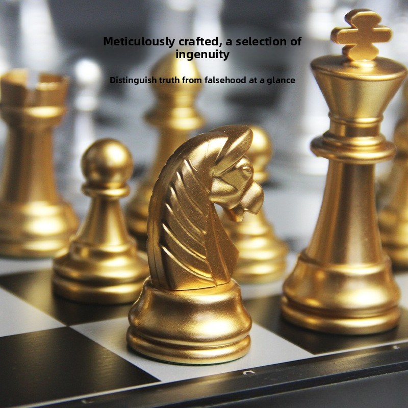 Magnetisch Goud Zilver Schaaks - Magnetic Travel Chess recensie en prijs