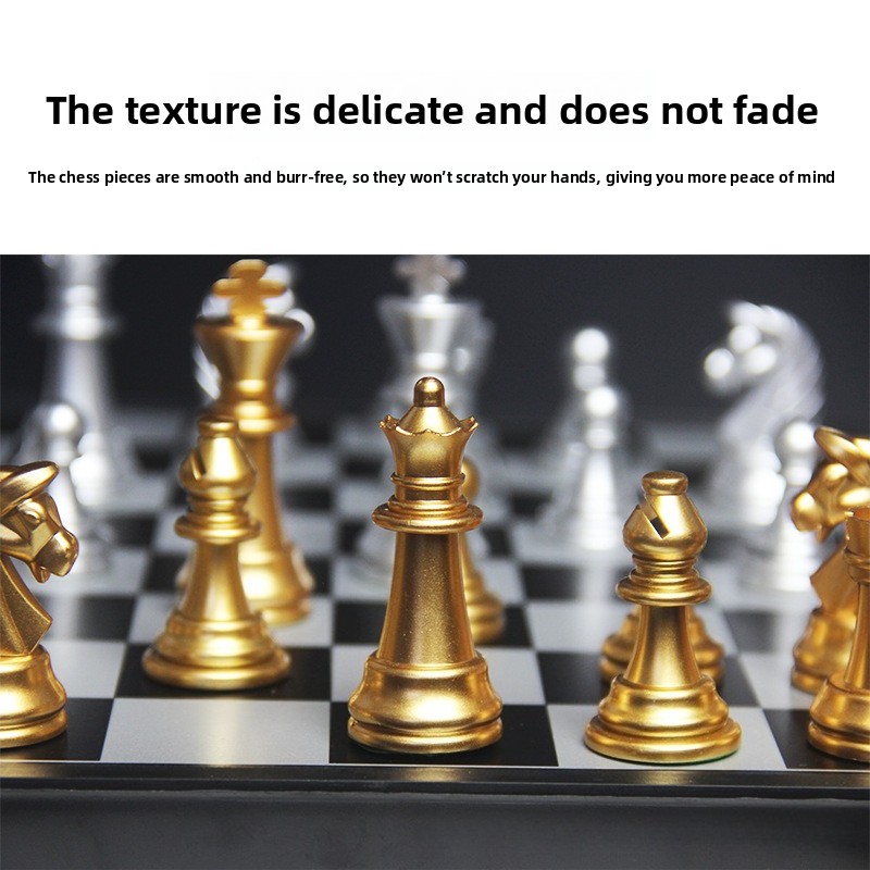 Magnetisch Goud Zilver Schaaks - Magnetic Travel Chess recensie en prijs