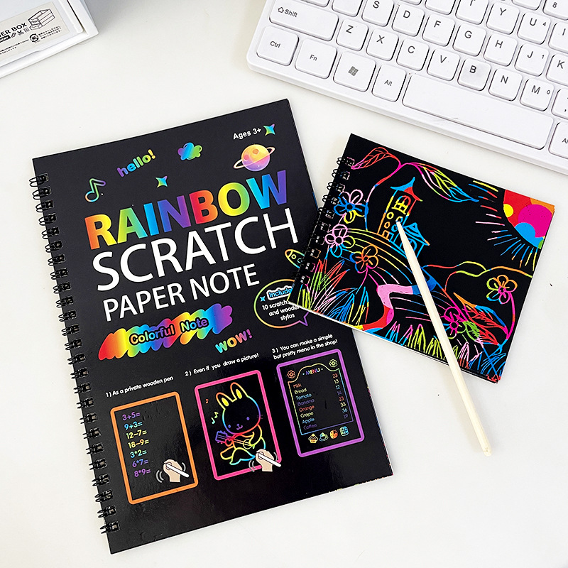 Rainbow Scratch Paper Note Kin - Board Game Book recensie en prijs